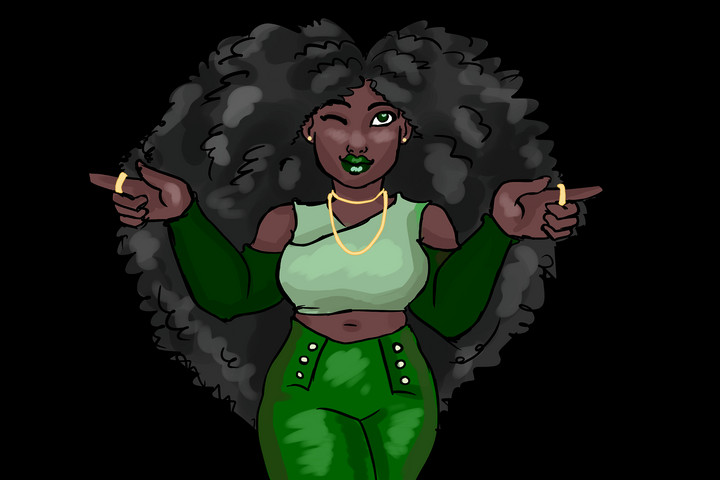 Best Afro hair style with easy to make stance: