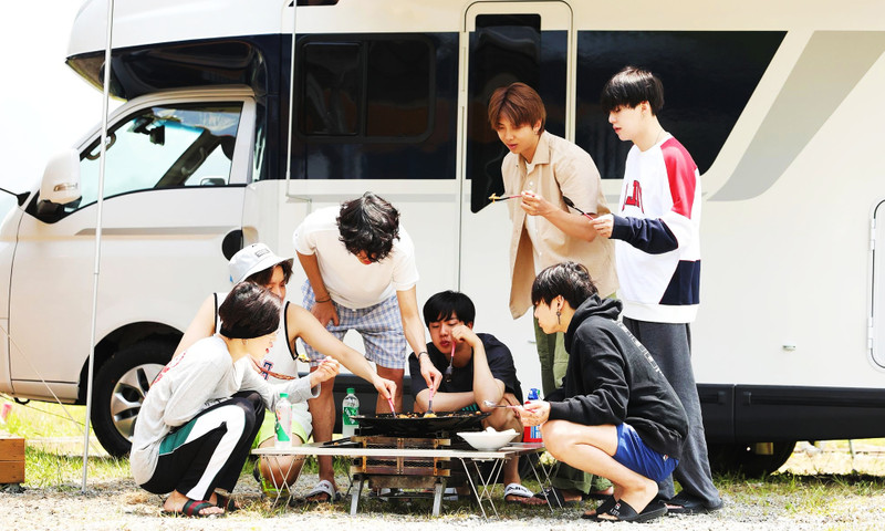 BTS in the soop : BTS enjoyed Cooking and eating together.