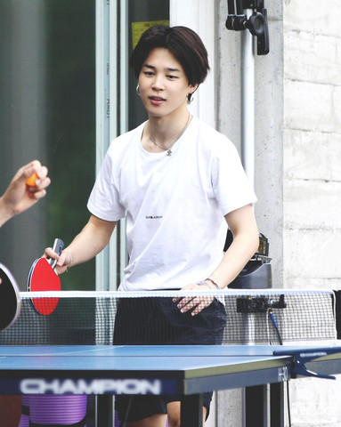 BTS in the soop : Jimin playing Ping Pong