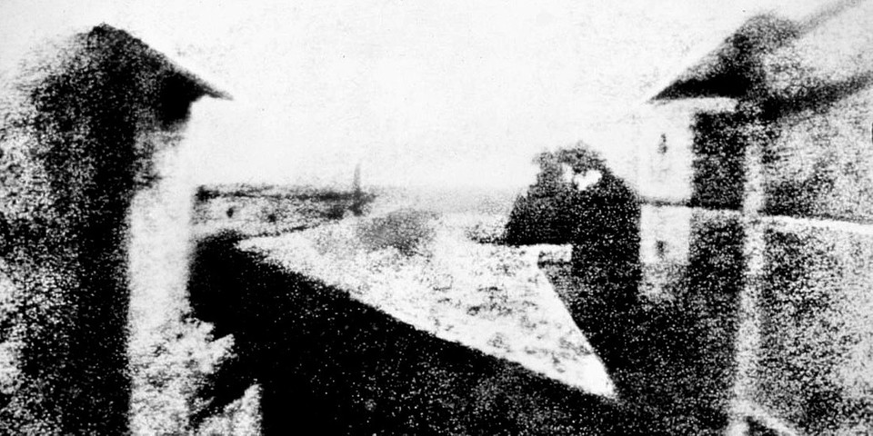 Famous historical photos: 1- View From The Window At Le Gras By Joseph Nicéphore Niépce 