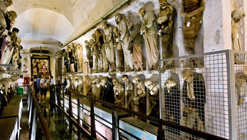 Most Horror Places In The World:7- Cupucian catacombs