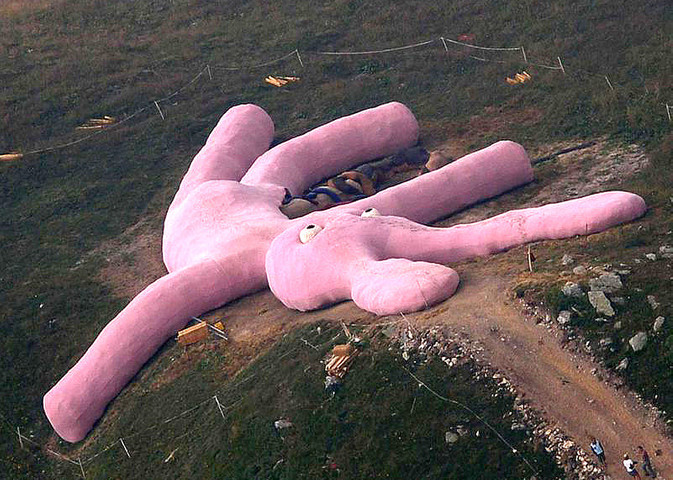 Scariest Places On Google Earth:3- Giant Mysterious Bunny