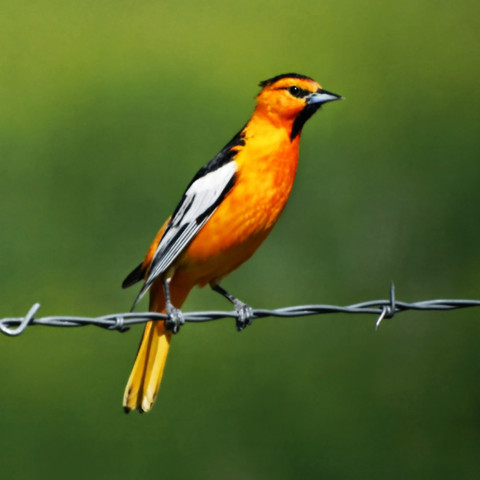 A dramatic bird trying to get peoples’ attention