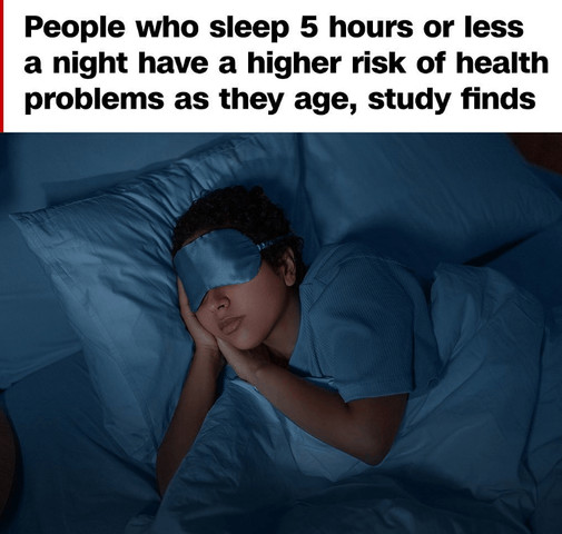 Sleeping habits and age factor