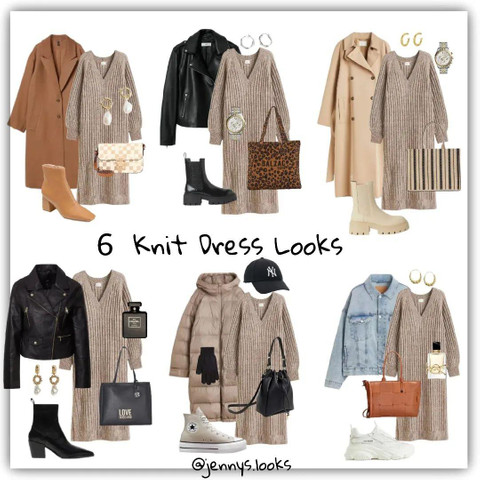 Winter ottd inspo of a knitted dress !!!!!!