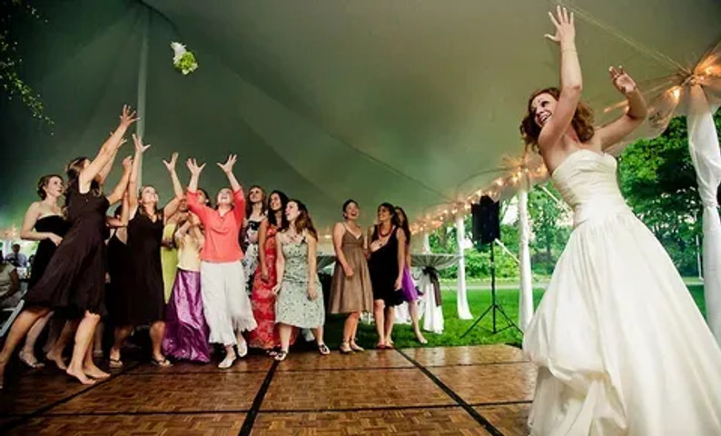 Instead of bouquet toss try this!!!!
