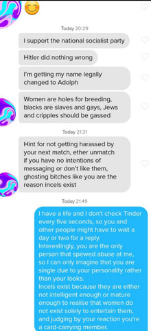 Offended harassers and abusers.