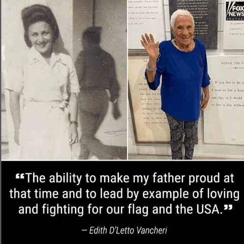 Old an proud American lady