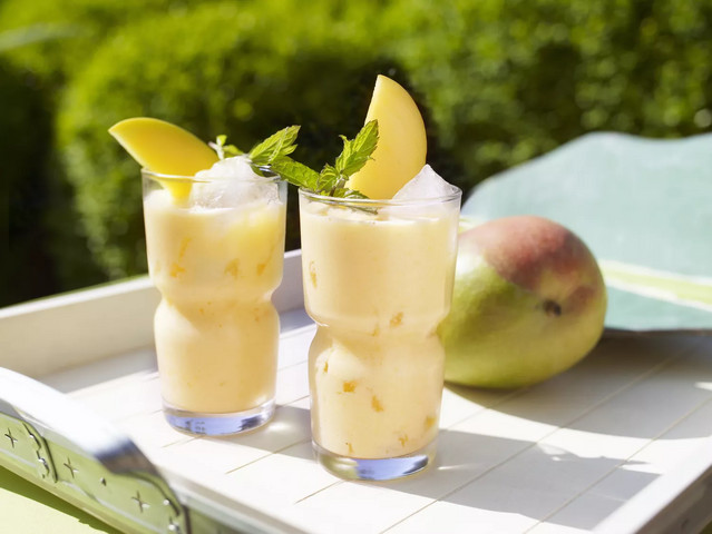 Healthy and favourite mango smoothie
