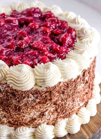 germany famous cake "Black forest cherry cake"