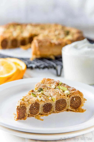 morrocco "Mhencha traditional cake"