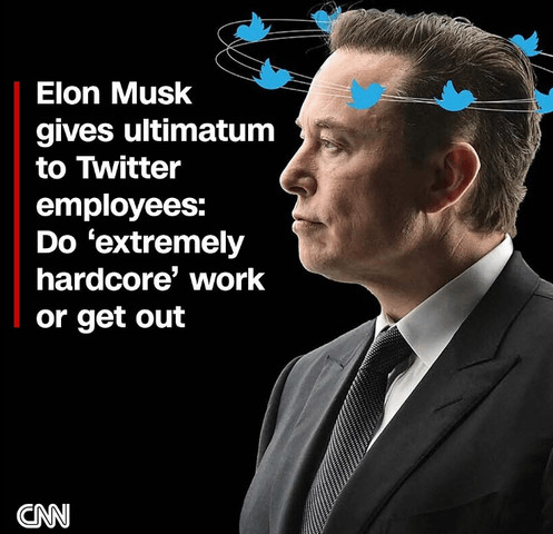 Elon Musk gives ultimatum to twitter employees.