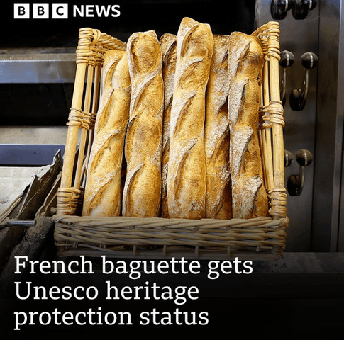 Baguette gets Unesco heritage protection status