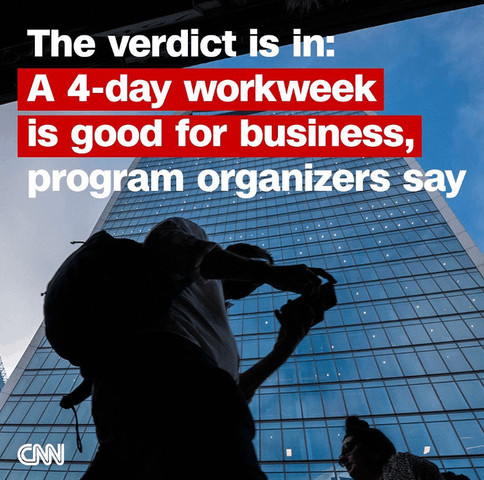 4 DAY WORKWEEK IS BETTER FOR IMPROVED PERFORMANCE