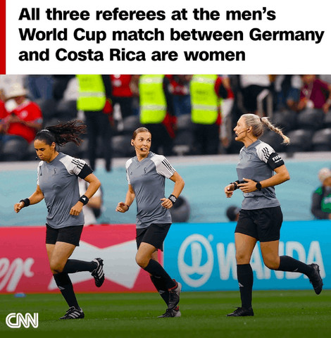 Female referees in world cup!