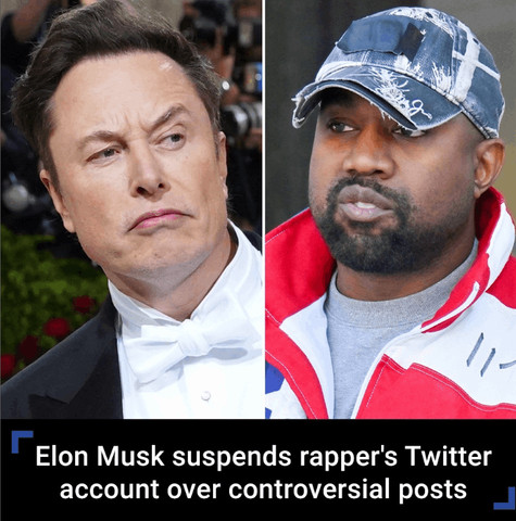 Elon Musk suspended kanye from twitter
