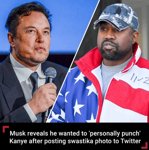 Musk wanted to punch Kanye after posting swastika pic