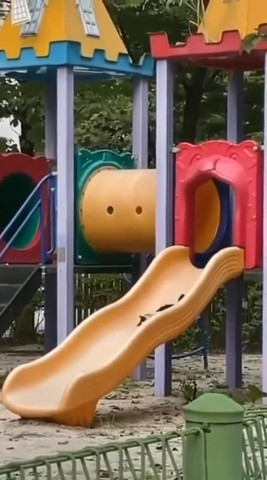 He just loves the slide!!!!!!!!