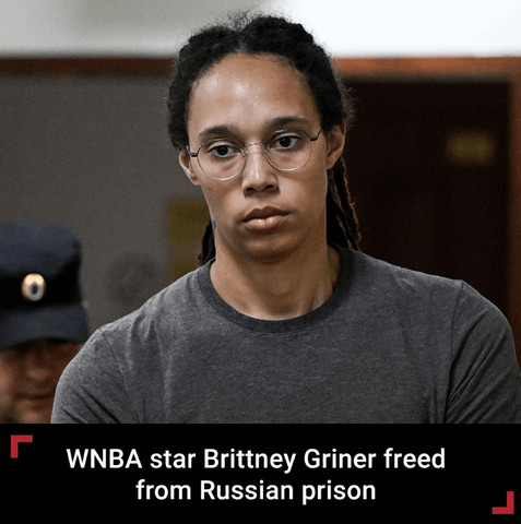 Brittney Grinner freed from prison