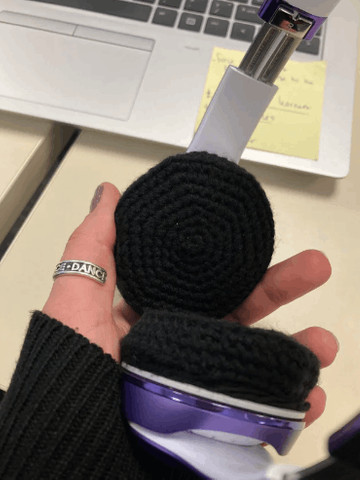 Crocheting headphone covers