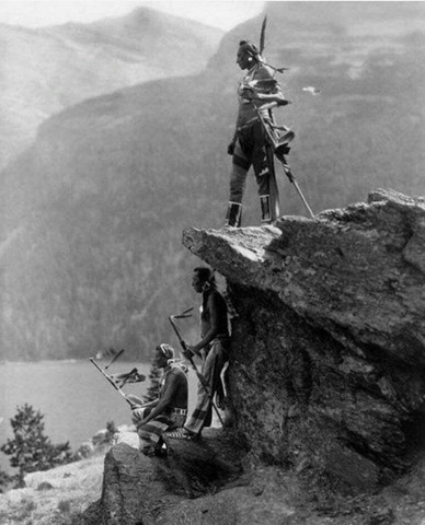 Blackfeet tribe at Glacier National Park, 1913
