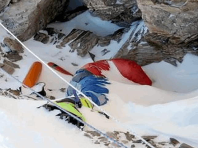 Green Boots spot on Mount Everest!