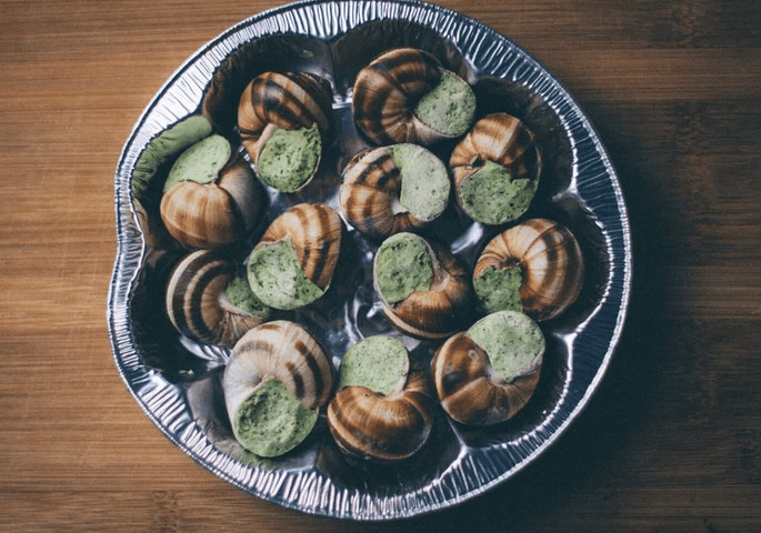 Escagot- French dish of Snails