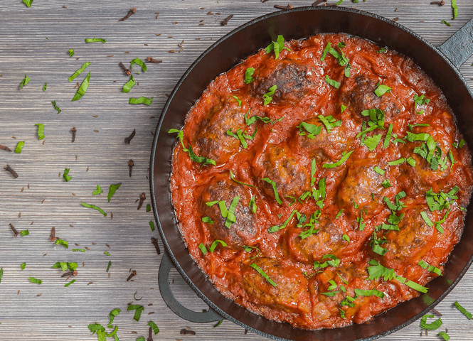 Soutzoukakia (Greek Meatballs).