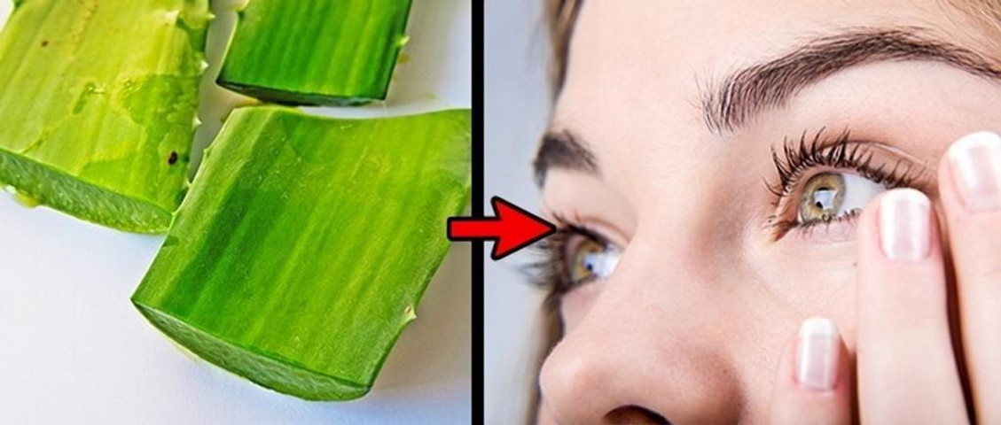Hacks for eyelash growth-Use Aloe Vera