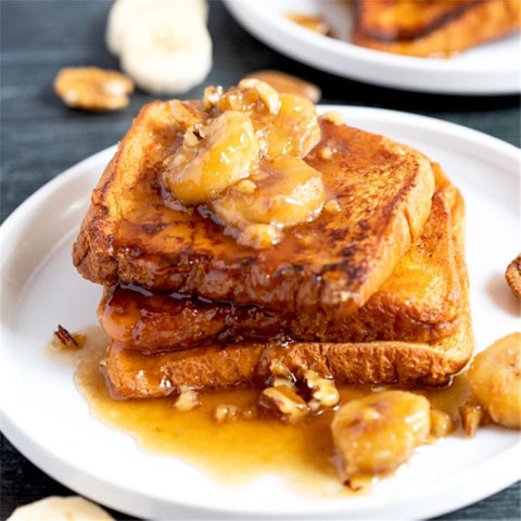  Caramelized Bananas on French toast!!!