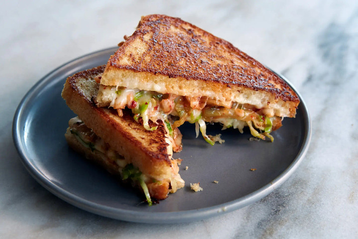 Kimchi Grilled Cheese Recipe!!