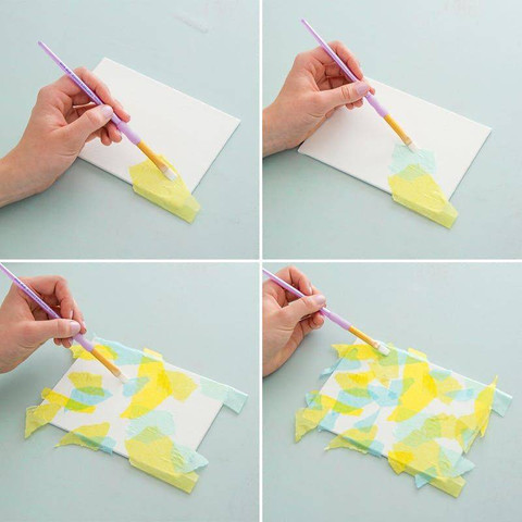 Paper Art ideas- Hand Painted Paper