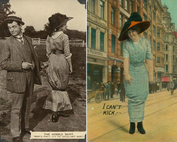 Weird fashion trends in past- Hobble Skirts