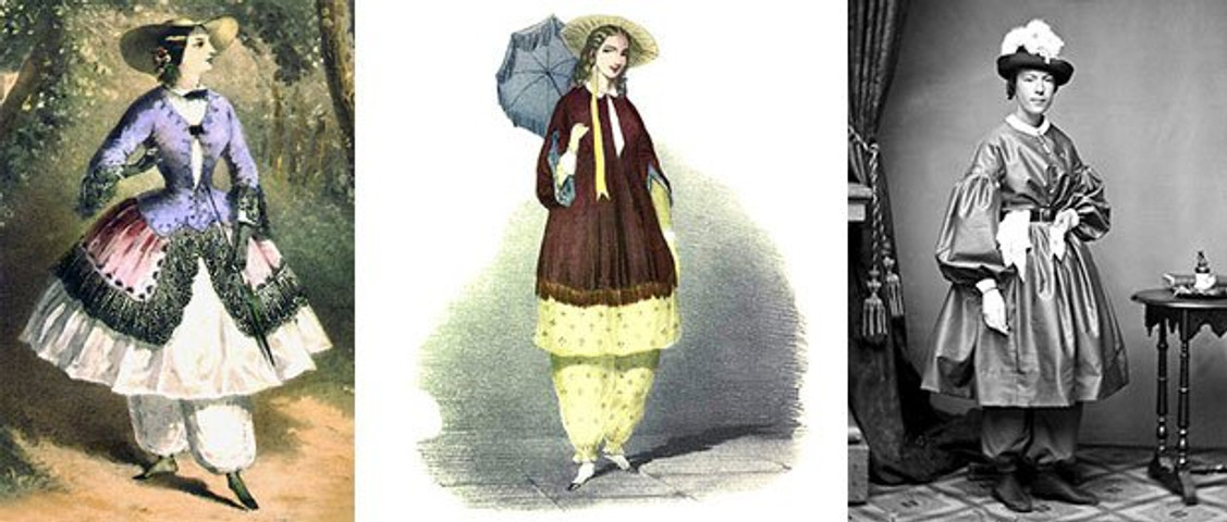 Weird fashion trends in past- Bloomer suit