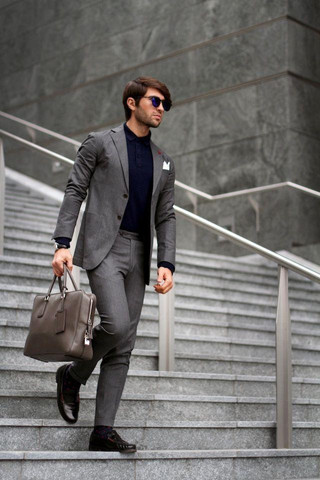 Men ways to wear black shirt –Black shirt & Patterned trouser