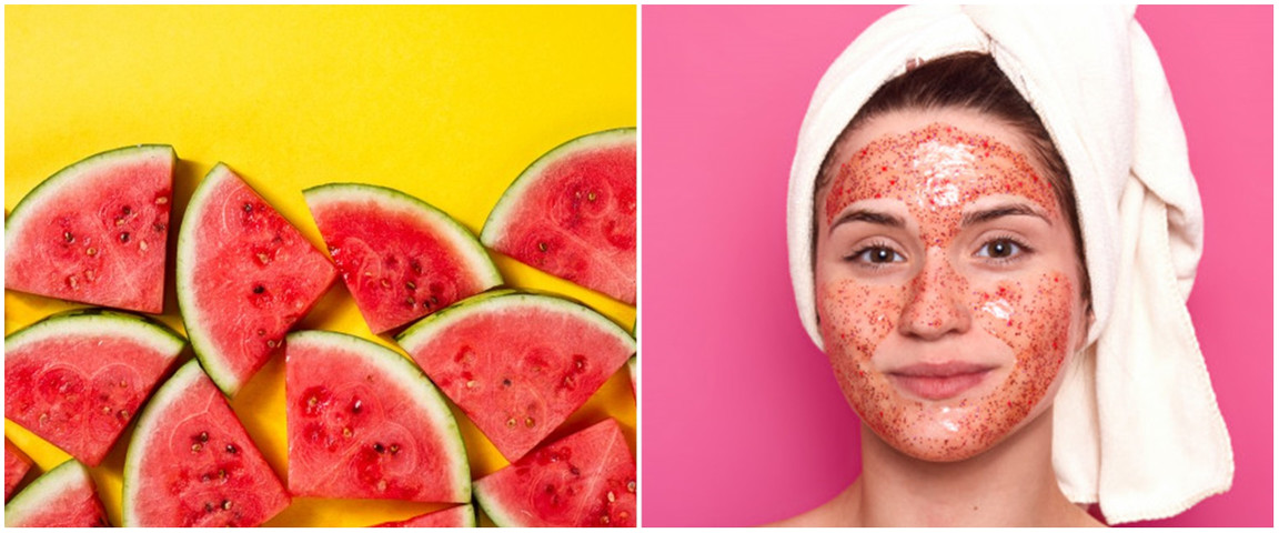 Simple fruit face pack for skin-Watermelon