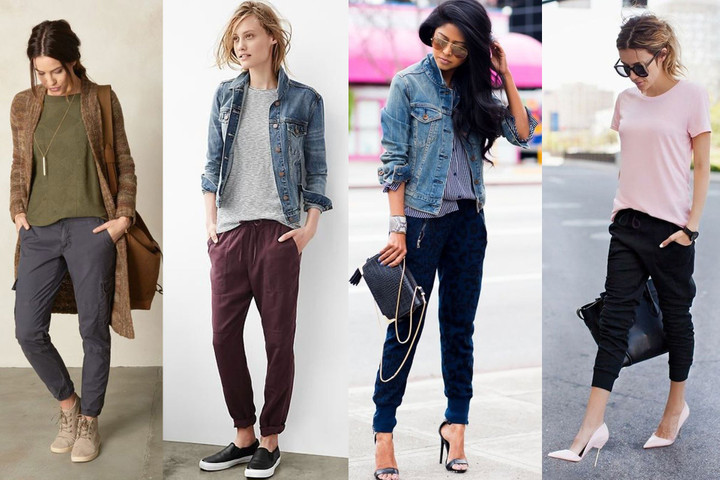 Types of women pants: joggers