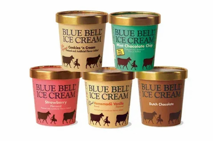 Leading ice cream brands: Blue Bell Creameries