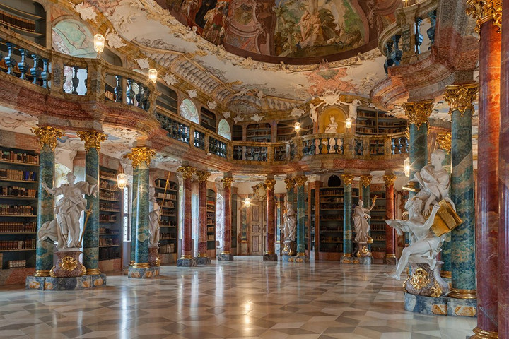 Most beautiful libraries in the world: Wiblingen Monastery
