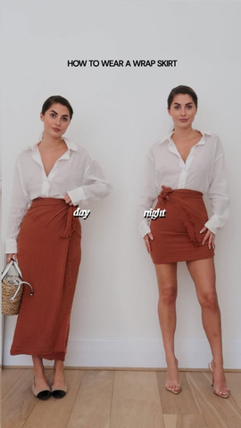How to wear a wrap skirt