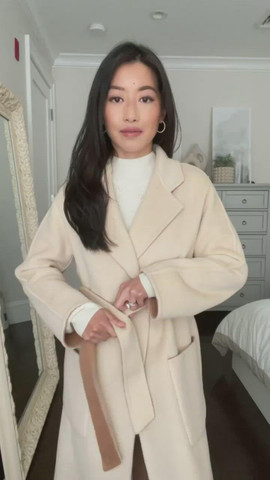 Way to tie coat belt