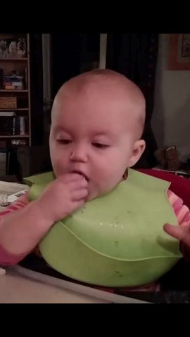 Baby try lemon