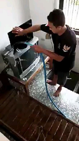 He took cleaning too seriously