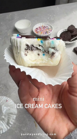 Mini ice cream cake