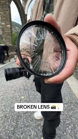 Broken lens creative idea