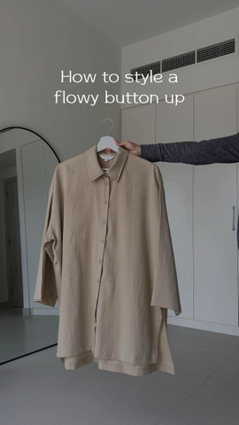 Style a flowy button up