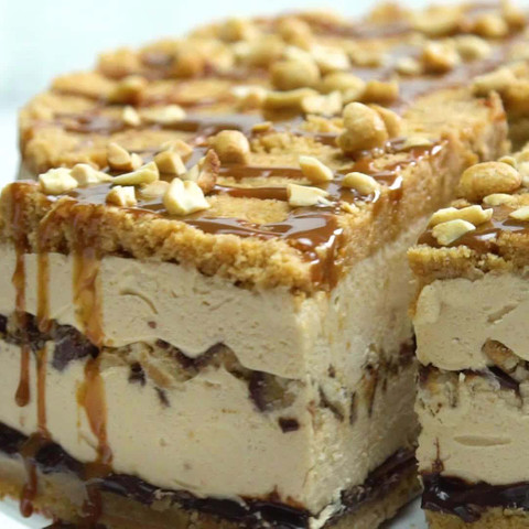 Peanut butter cookie pie