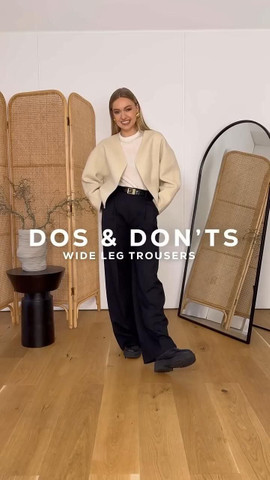 How to style wide leg trouser
