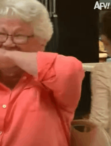 Granny got too excited