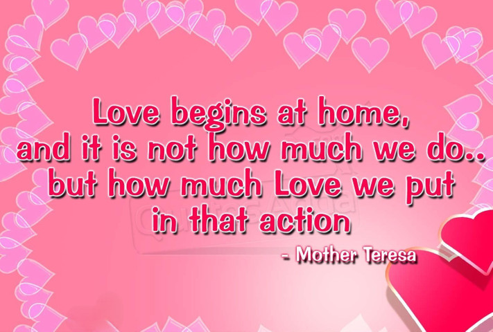 True Love is Measured by the Care We Put into Actions